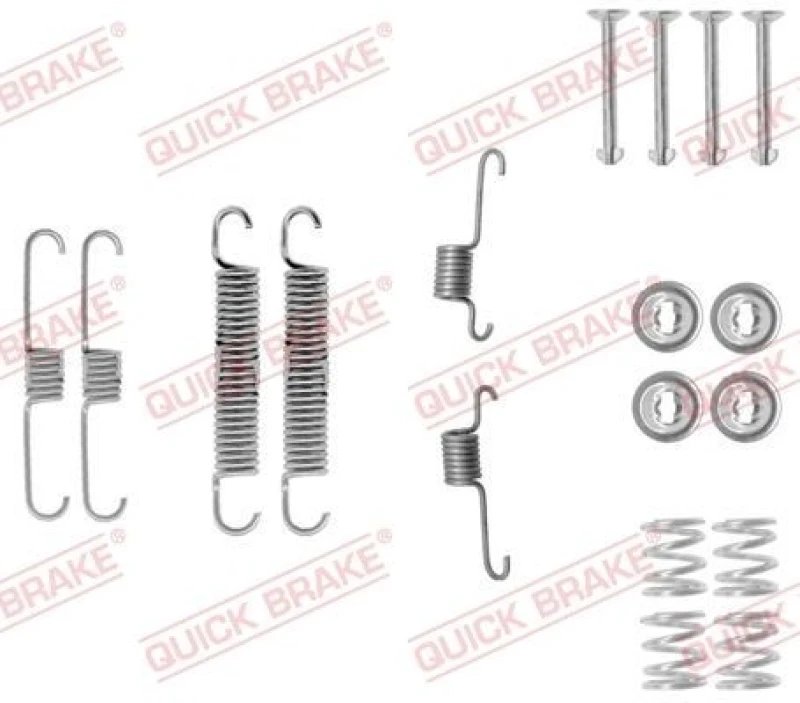 Image of QUICK BRAKE Brake shoe fitting kit QUICK BRAKE 105-0012