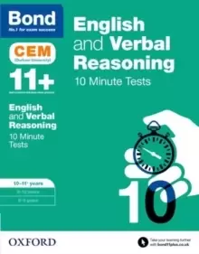 Image of Bond 11+: English & Verbal Reasoning: CEM 10 Minute Tests : 10-11 years