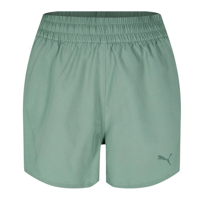 Image of Puma Womens Run Heavyweight Velocity Performance Gym Shorts Eucalyptus female 14 (L)