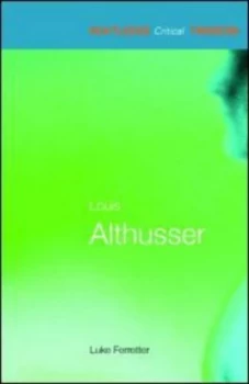 Image of Louis Althusser by Luke Ferretter Paperback