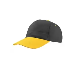 Image of Atlantis Start 5 Panel Cap (One Size) (Navy/Yellow)
