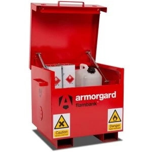 Image of Armorgard Flambank Chemical and Flammables Secure Site Storage Box 765mm 675mm 670mm