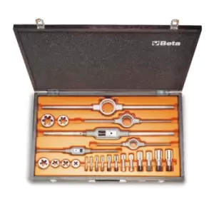 image of Beta Tools 446ASG/C23 29pc BSP Tap & Die Set (1/8 - 1") + Accessories 004460085