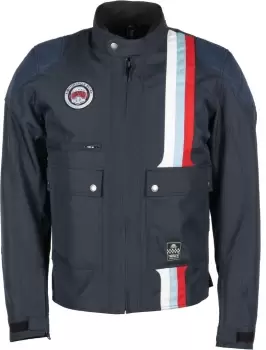 Image of Helstons Hamilton Motorcycle Textile Jacket, blue, Size S, blue, Size S