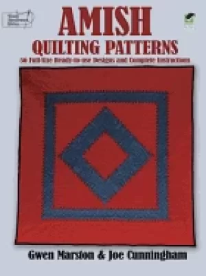 Image of amish quilting patterns 56 full size ready to use designs and complete inst