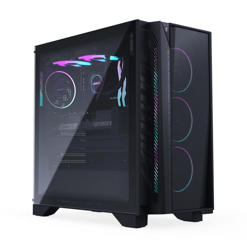 Image of Gigabyte AORUS PRIME 5 Gaming Desktop PC - AMD Ryzen 7 9800X3D. RTX 50