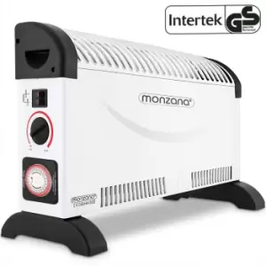Image of Monzana - Convector Heating with Timer 2000W Thermostat Anti-Freeze Detection 3 Heating levels Electric Heating Fan heater Radiator