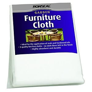 image of Ronseal Lint Free Furniture Care Cloths - Pack of 3