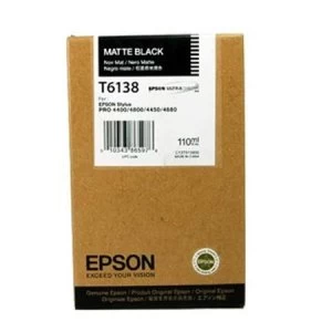 Image of Epson T6138 Matte Black Ink Cartridge