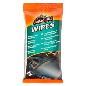 image of Armor All Unscented Dashboard wipe Pack of 15