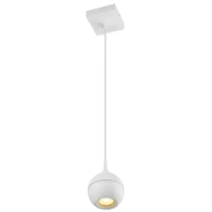 Image of Favori Modern Pendant Light Bathroom - 1xGU10 - IP44 - White