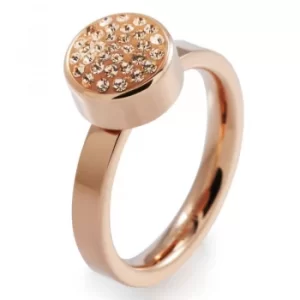 Image of Ladies Folli Follie PVD rose plating Size L.5 Bling Chic Ring