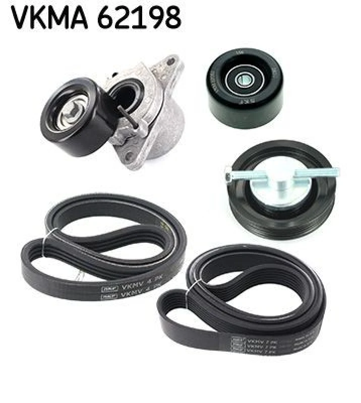 Image of SKF V-Ribbed Belt Set SKF VKMA 62198