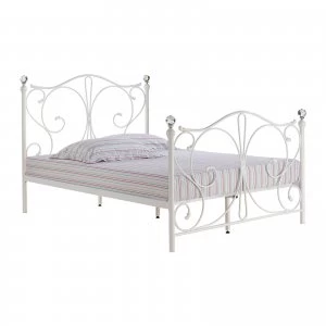 Image of Other Florence White Double Bed METAL
