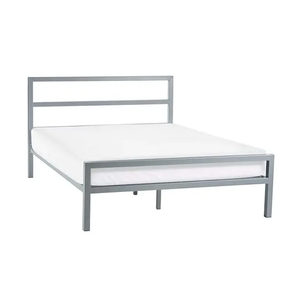 image of Julian Bowen Soto Metal Bed 120Cm - Silver SOT002