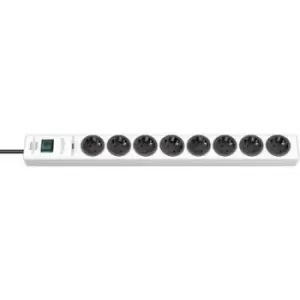 image of Brennenstuhl 1150610328 Surge protection power strip 8x White PG connector