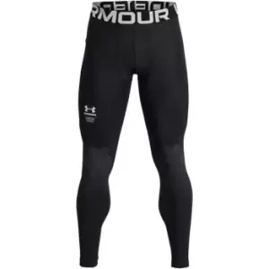 Image of Under Armour Armour HeatGear Armourprint Leggings Mens - Black