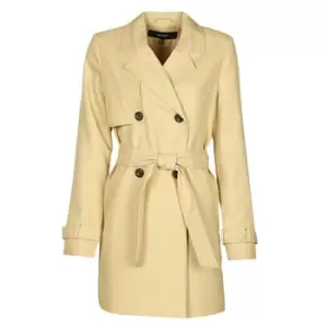 image of Vero Moda VMCELESTE womens Trench Coat in Beige - Sizes S,M