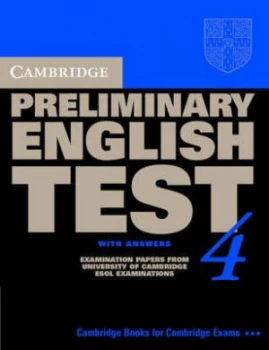 Image of Cambridge Preliminary English Test 4. Students Book with Answers by Cambridge Esol Paperback