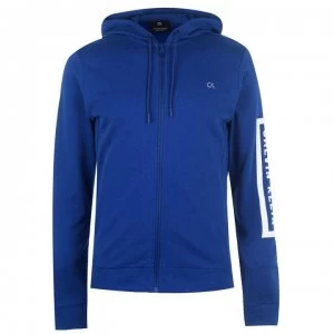 Image of Calvin Klein Performance Calvin Logo Zip Hoodie - Blue/White 476