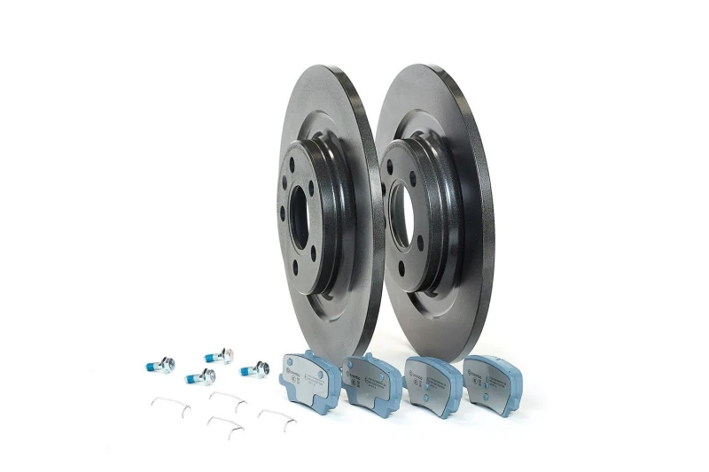 Image of BREMBO KT 08 076 Brake disc and pads set BEYOND LINE - EV with accessories, Brake Disc Type: Solid, excl. wear warning contact, with anti-squeak plate