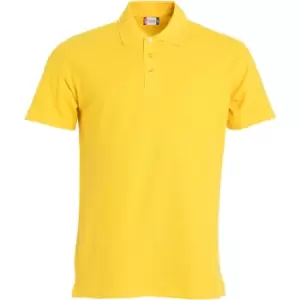 Image of Clique Mens Basic Polo Shirt (L) (Lemon)