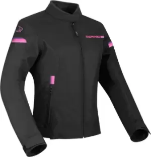 Image of Bering Riva Ladies Motorcycle Textile Jacket, black-pink, Size 44 for Women, black-pink, Size 44 for Women