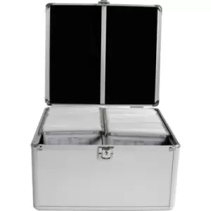 image of MediaRange CD hardcase 300 CDs/DVDs/Blurays Aluminium Silver (W x H x D) 301 x 180 x 265mm BOX76