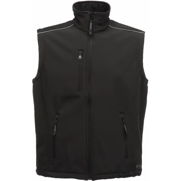 Image of Regatta Mens Sandstorm Softshell Bodywarmer Gilet TRA813 Black TRA813BL-826-XL