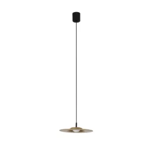 Image of Cosmos LED 1 Light Dome Ceiling Pendant Brass