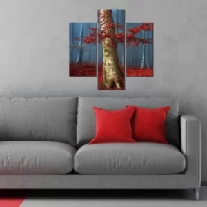 Image of 3MDF-091 Multicolor Decorative MDF Painting (3 Pieces)