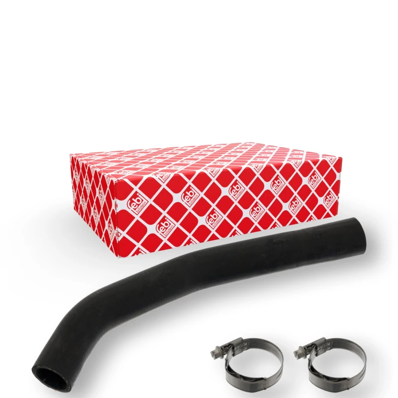 Image of FEBI BILSTEIN 101243 Radiator Hose OE Turbo NEW, EPDM (ethylene propylene diene Monomer (M-class) rubber), with clamps EPDM (ethylene propylene diene
