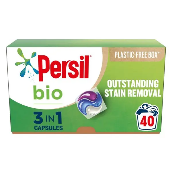 image of Persil 3-in-1 Bio Washing Capsules 40x Washes