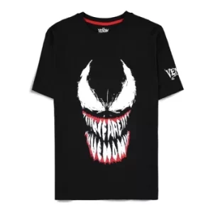 Image of MARVEL COMICS Venom We Are Venom T-Shirt, Male, Extra Large, Black (TS206210SPN-XL)