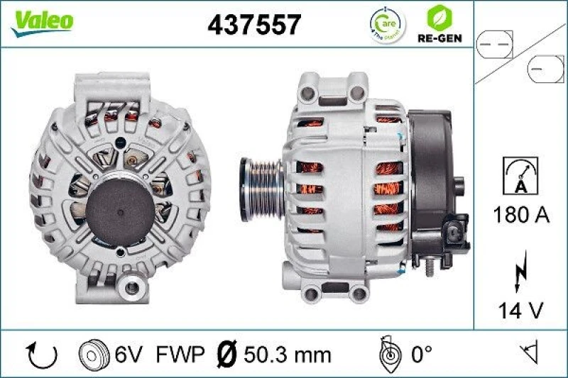 Image of Alternator VALEO 437557