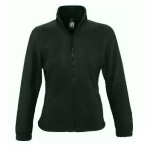 image of SOLS Womens/Ladies North Full Zip Fleece Jacket (S) (Forest Green)