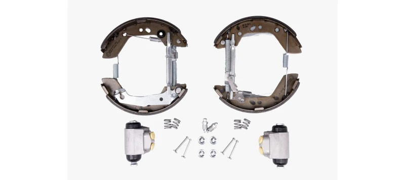 Image of HELLA Brake Shoe Set HELLA 8DB 355 038-161