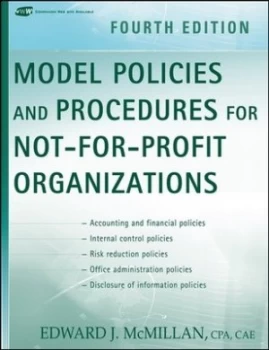 Image of Model Policies and Procedures for Not-for-Profit Organizations by Edward J. Mcmillan Paperback