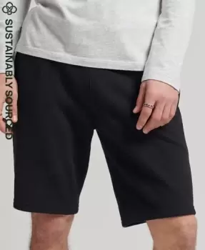 Superdry Mens Organic Cotton Vintage Logo Jersey Shorts Black - Size: L