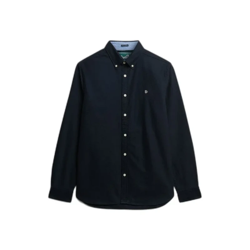 Image of Superdry Long sleeve shirt Superdry Preppy Oxford Bleu Male S