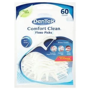 image of Dentek Comfort Clean Floss Picks 60Pcs