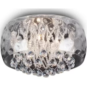 Linea Verdace Ice Cylindrical Ceiling Light Chrome