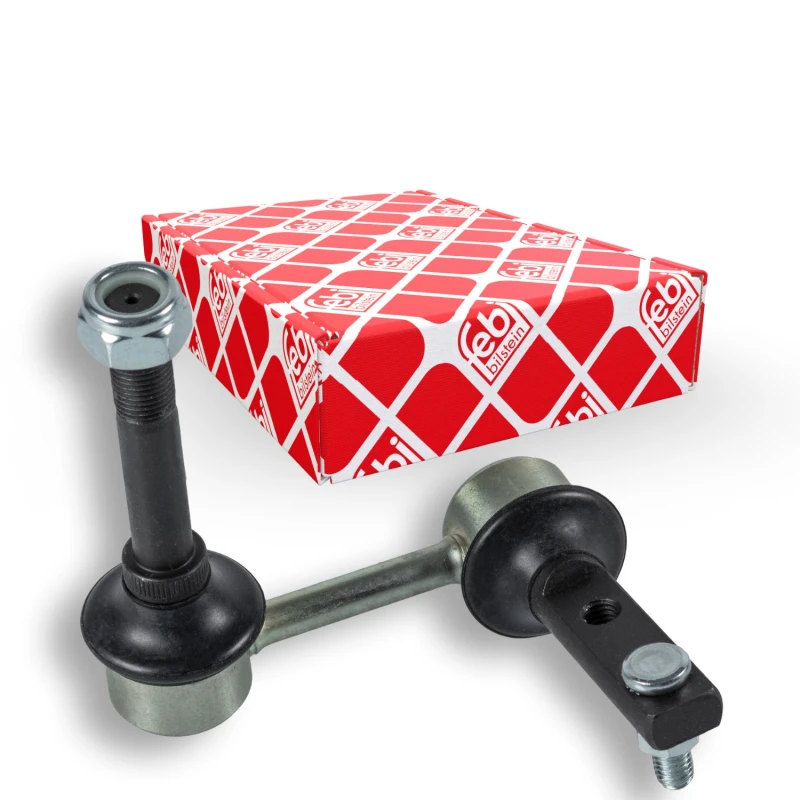 Image of FEBI BILSTEIN 42967 Anti-roll bar link Front Axle Left Steel Link Stabiliser (3229)
