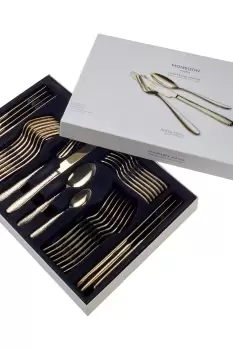 Image of Monsoon 'Champagne Mirage' Stainless Steel 32 Piece 8 Person Boxed Cutlery Set