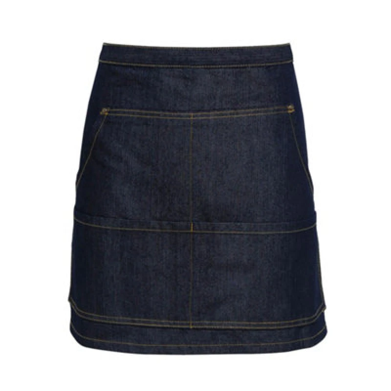 Image of Premier Premier Jeans Stitch Denim Waist Apron Pack of 2 in Indigo Indigo One Size Unisex 5059269107543