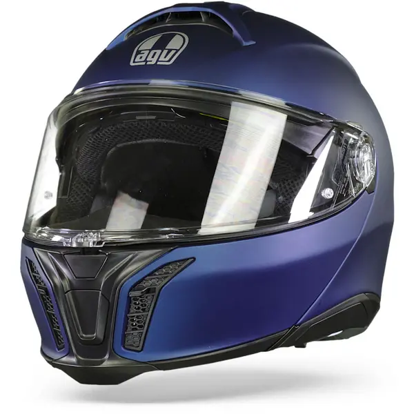 Image of AGV Tourmodular Solid Mplk Galassia Blue Matt Modular Helmet XL