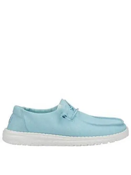 image of Heydude Wendy Canvas Shoe Blue VWZW3 Female 4,5,6,7,8