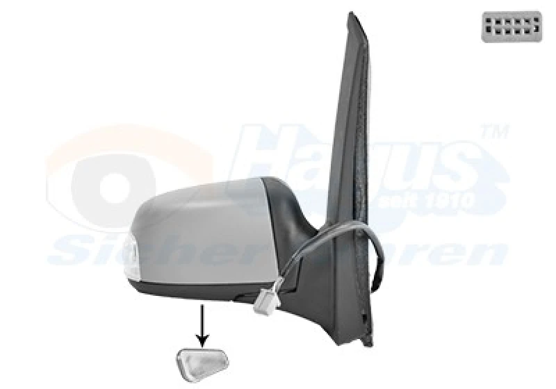 Image of VAN WEZEL Wing mirror VAN WEZEL 1864828