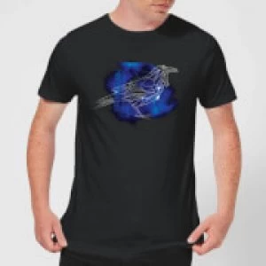 Image of Harry Potter Ravenclaw Geometric Mens T-Shirt - Black