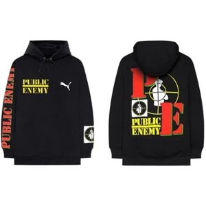 image of Public Enemy - Target Unisex X-Large Hoodie - Black